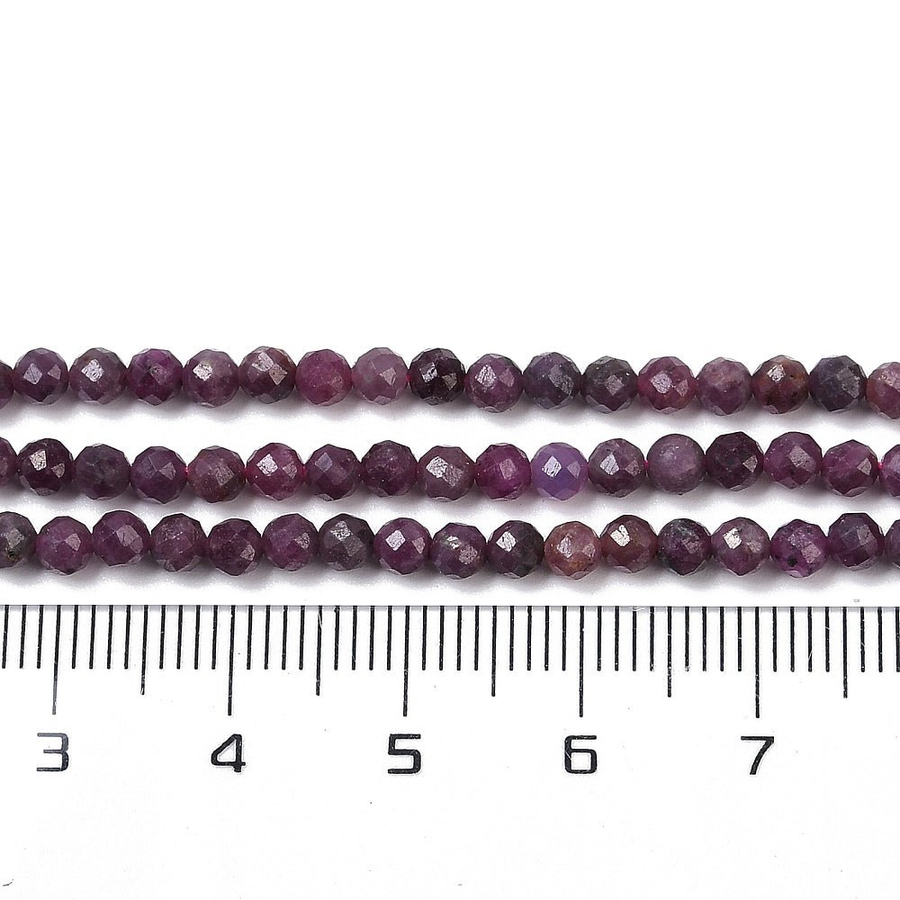 Rubin Perler – Facetteret (3 - 3,5mm) - Uniq Perler -