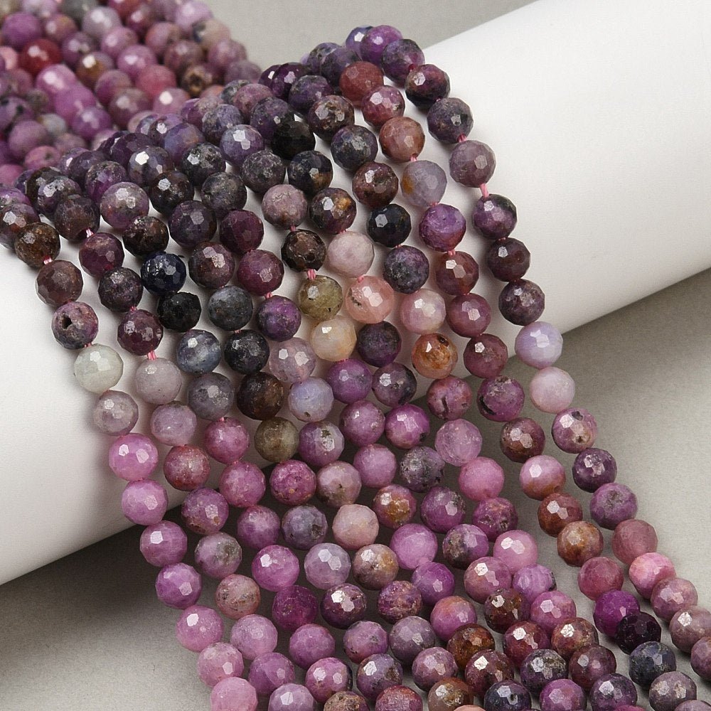 Rubin Rund – Facetteret (5mm) - Uniq Perler - 117590