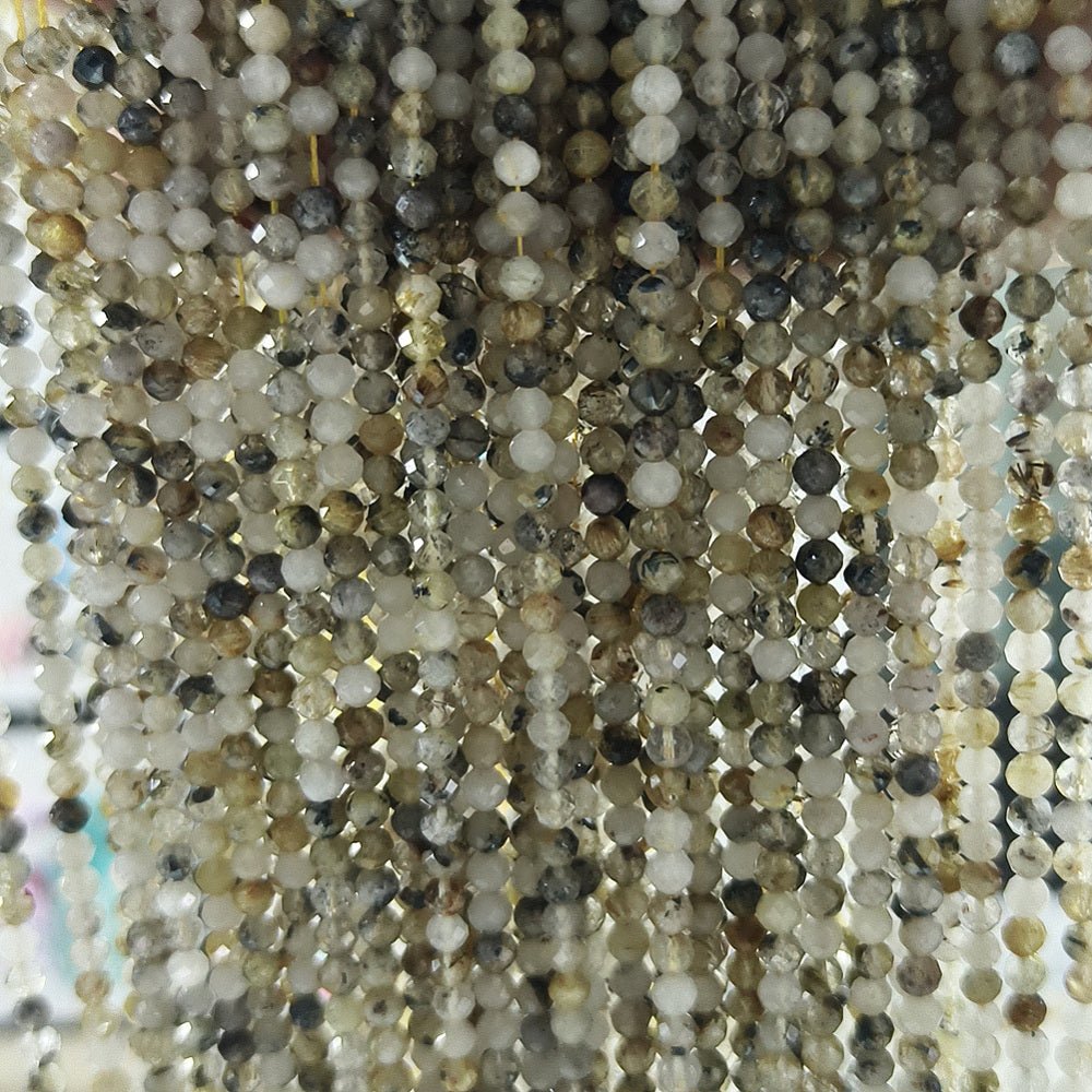 Rutilquarz Facettierte Perlen (4~4,5mm) - Uniq Perler -