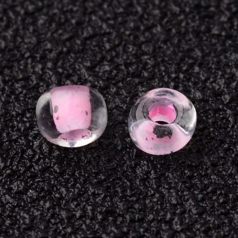Seed Beads 12/0 – Fuchsia, Farvet Kerne (2mm) 450 g - Uniq Perler - 126437