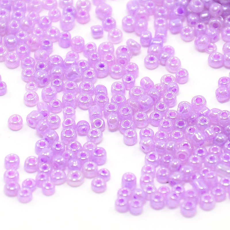 Seed Beads – Ceylon Lilla, Runde (2mm), 11200 stk. - Uniq Perler - 126376