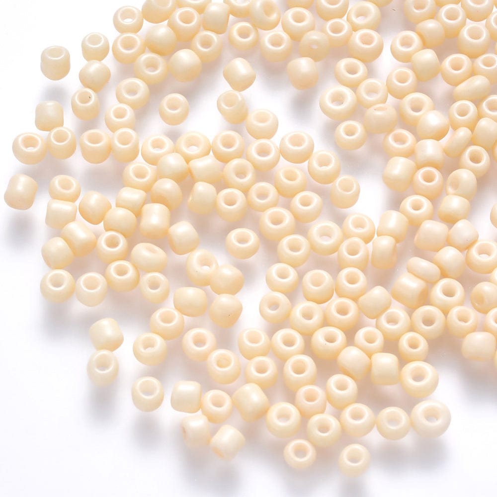 Seed Beads, creme, str 2x1,5 mm, 20 gram - Uniq Perler - 113418