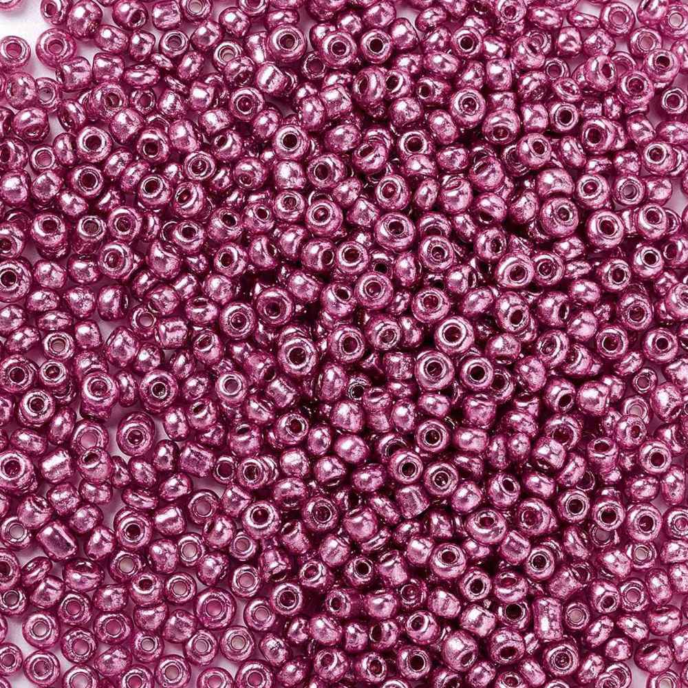 Seed Beads – Metallic Camellia, Runde (2mm) 450g - Uniq Perler - 126368