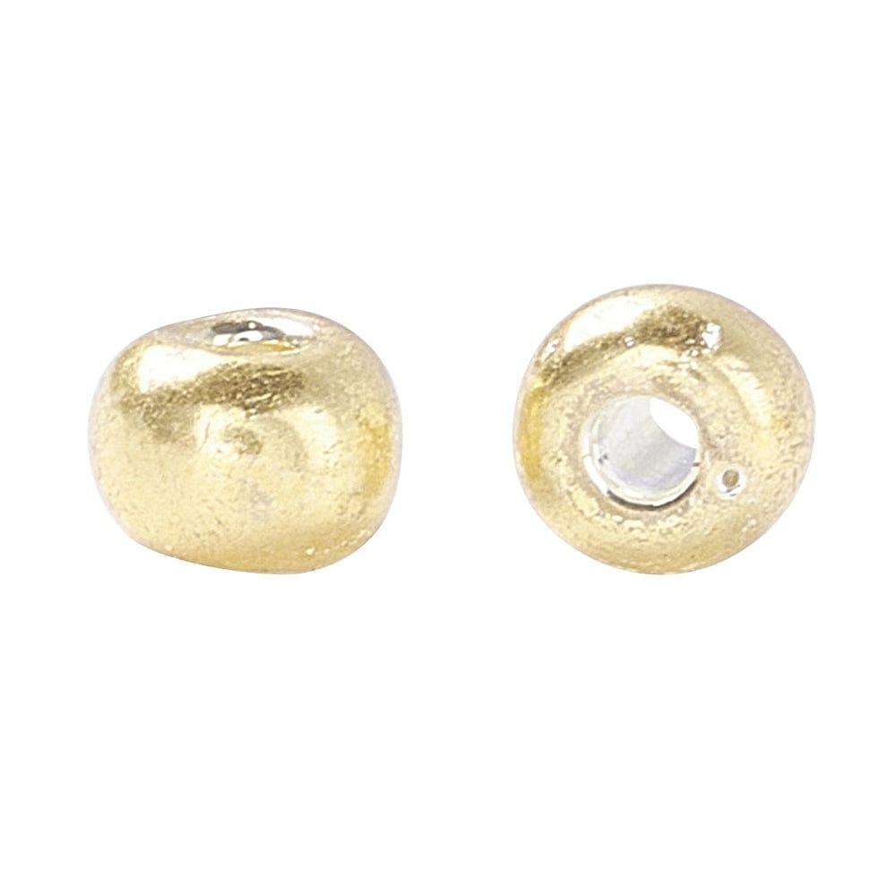 Seed Beads, Metallic Guld, 3mm - Uniq Perler - 113298