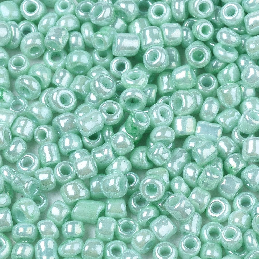 Seed Beads – Mint Grøn, Rund (2 - 2,5mm, 450g) - Uniq Perler - 0000014669