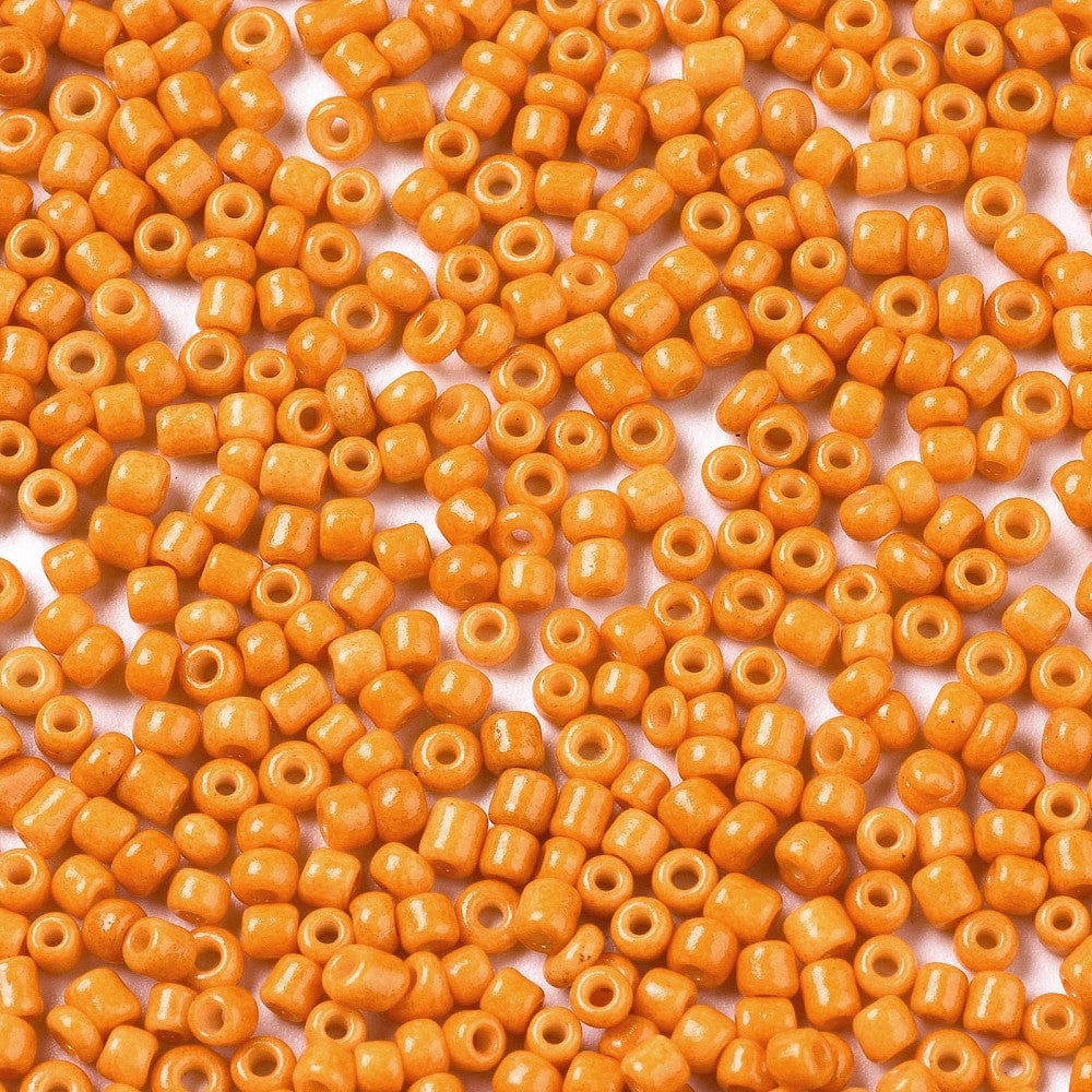 Seed Beads – Mørk Orange, Runde (2 - 2,5mm) 450g - Uniq Perler - 988324