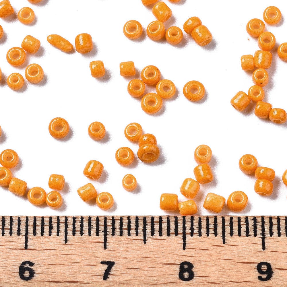 Seed Beads – Mørk Orange, Runde (2 - 2,5mm) 450g - Uniq Perler - 988324