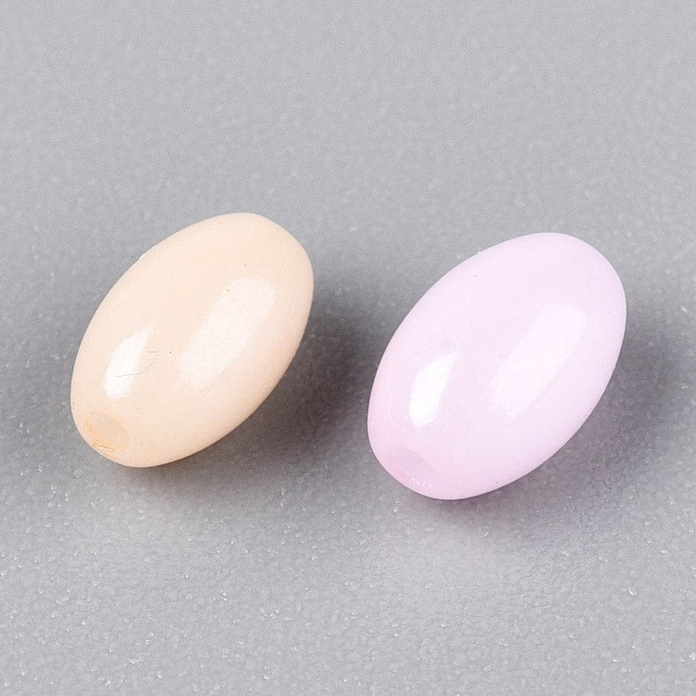 Seed Beads – Rice, Mix Farver (4x7mm) 50g - Uniq Perler - 115331