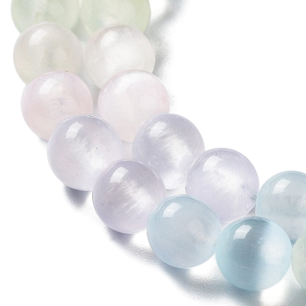 Selenit – Farve Mix, Runde (6mm) - Uniq Perler - 112470