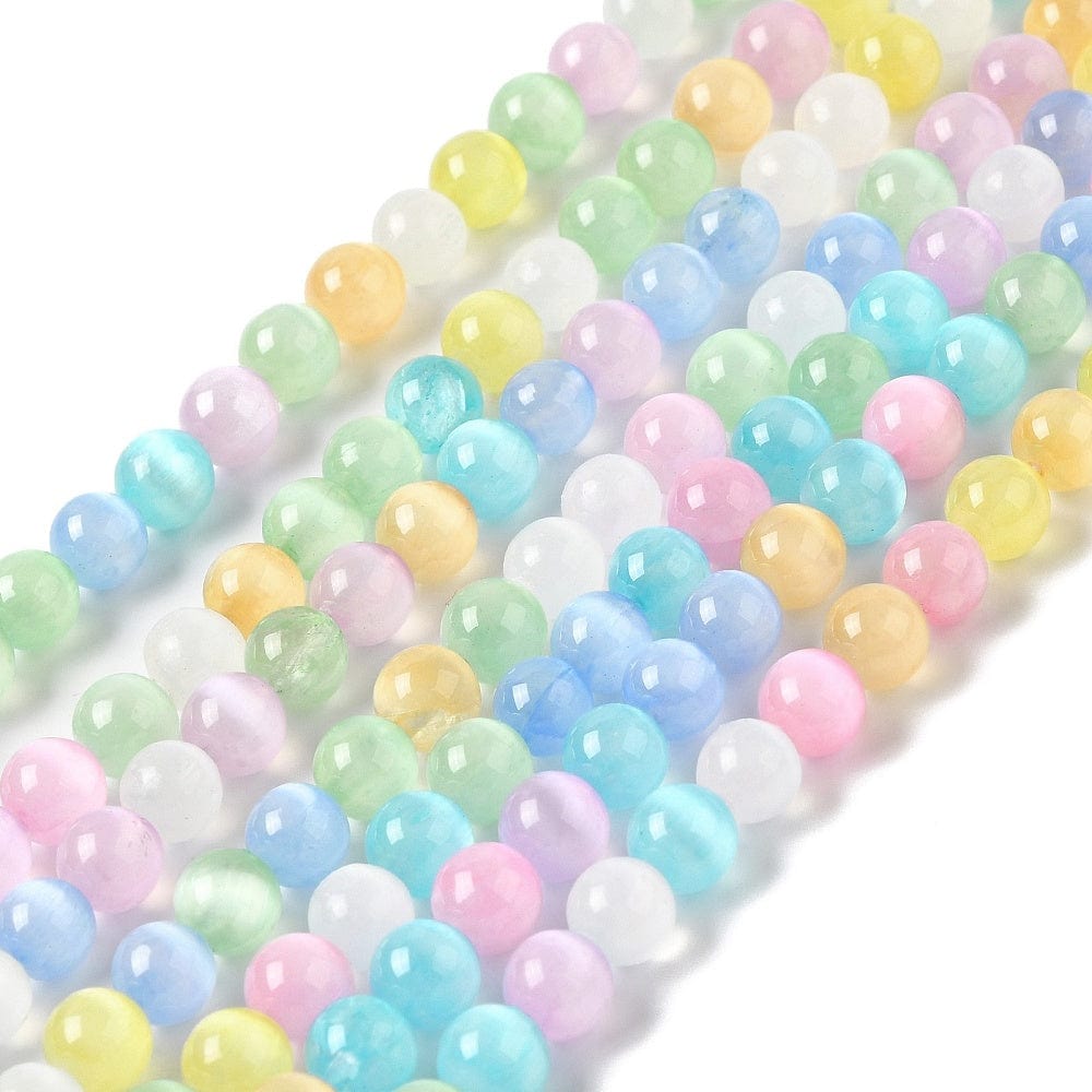 Selenit Perler – Farve Mix, Runde (6,5mm) - Uniq Perler - 112471