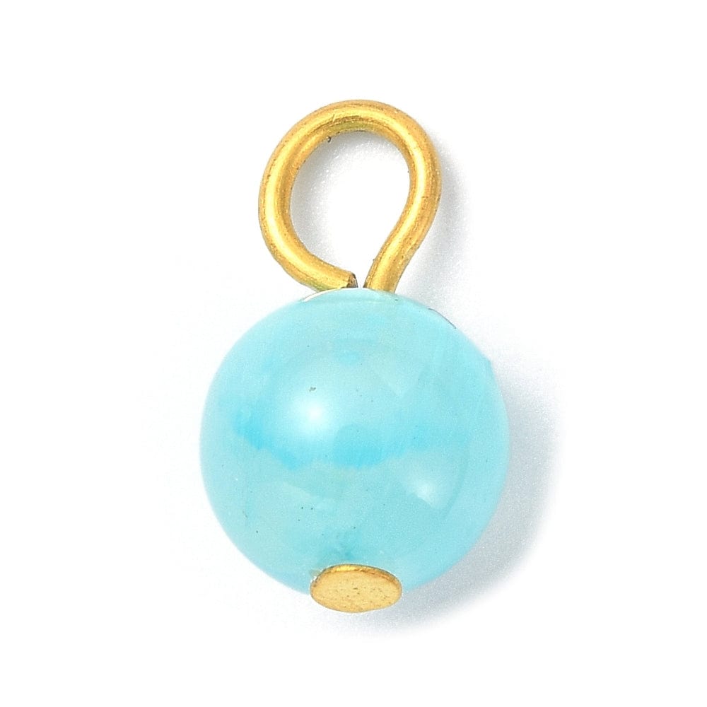 Selenit Vedhæng – Assorterede Farver (13,5x9mm, 10 stk) - Uniq Perler - 113789