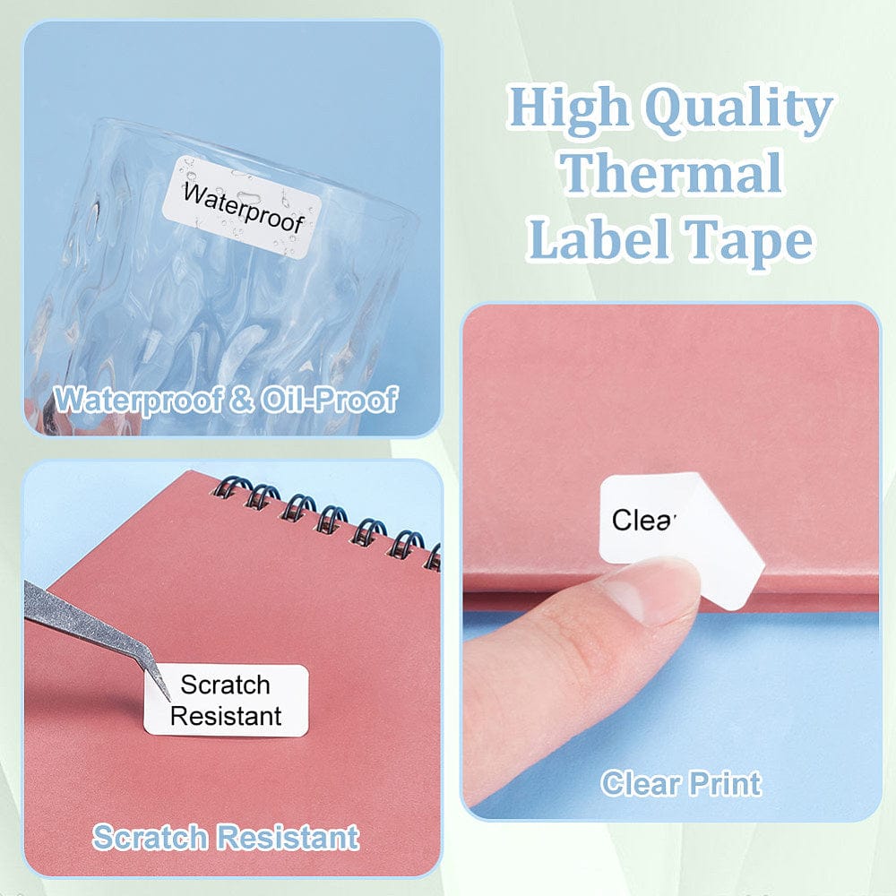 Selvklæbende små labels til mærkning (230 stk.) - Uniq Perler -