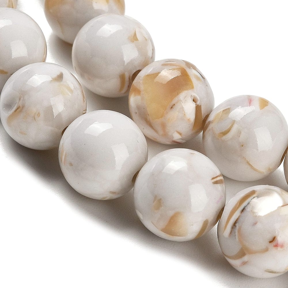 Shell Perler – Beige (10mm) - Uniq Perler - 149442