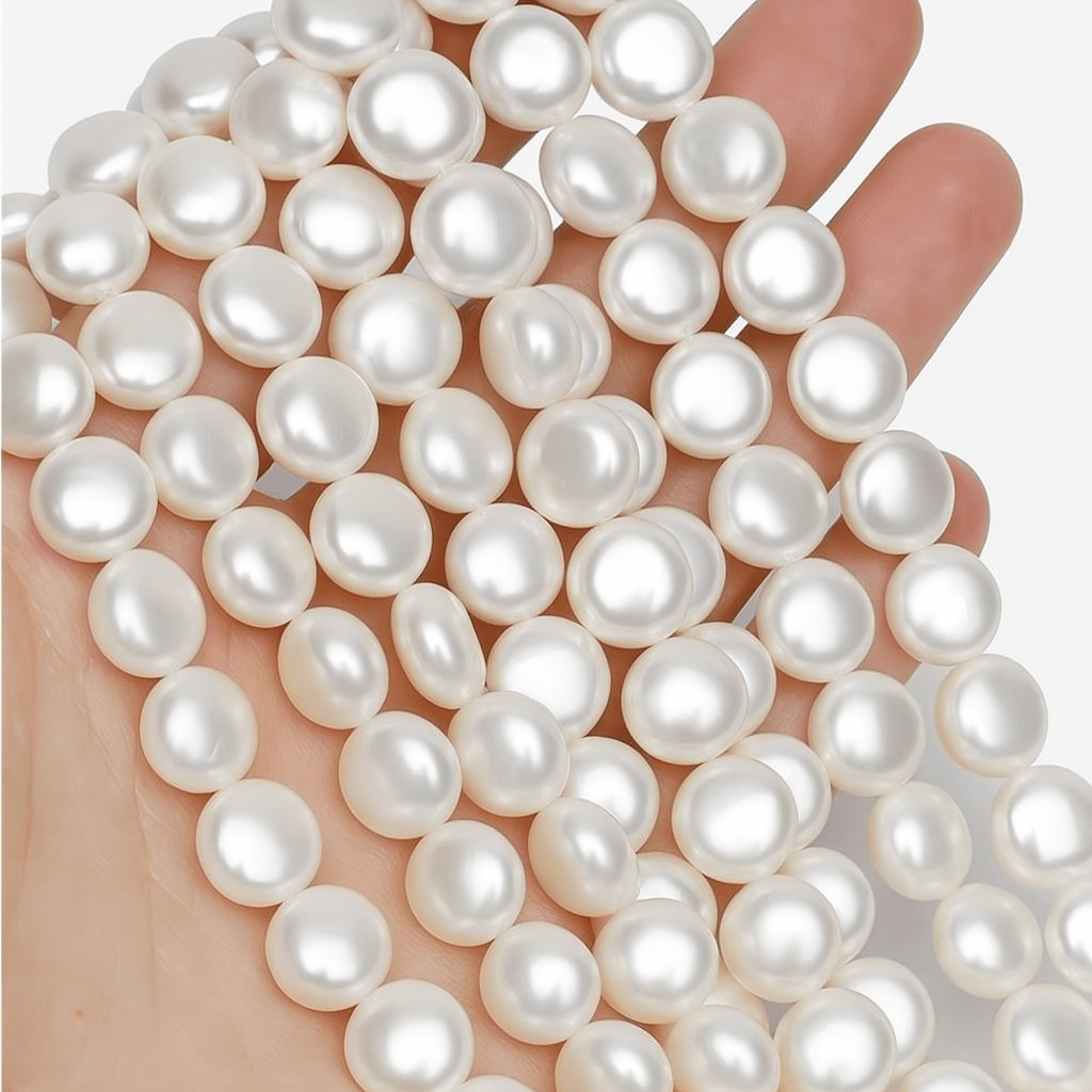 Shell Perler, Coin, (14 mm) - Uniq Perler - 115386