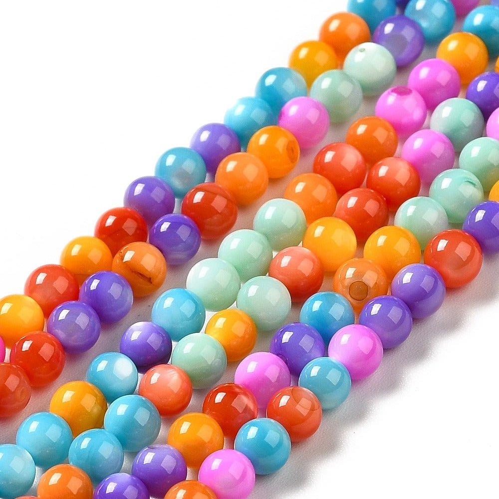 Shell Perler – Farve Mix, Runde (4mm) - Uniq Perler - 122031
