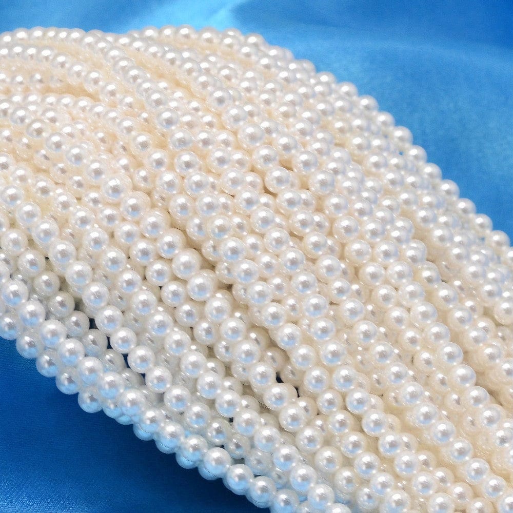 Shell Perler, Hvid, Runde, 2,5mm - Uniq Perler - 1111490430