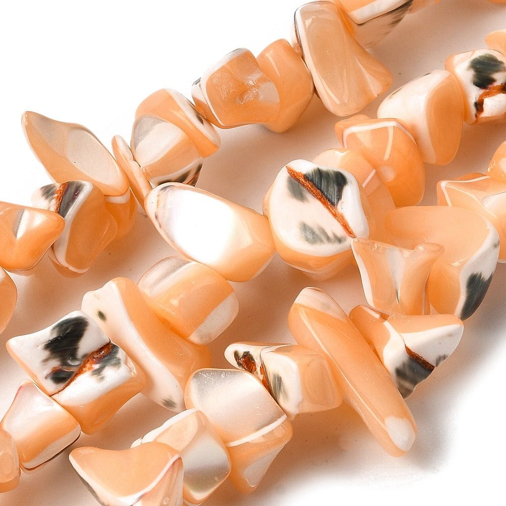 Shell perler – Nugget Facon, Orange (7 - 22mm) - Uniq Perler - 116043