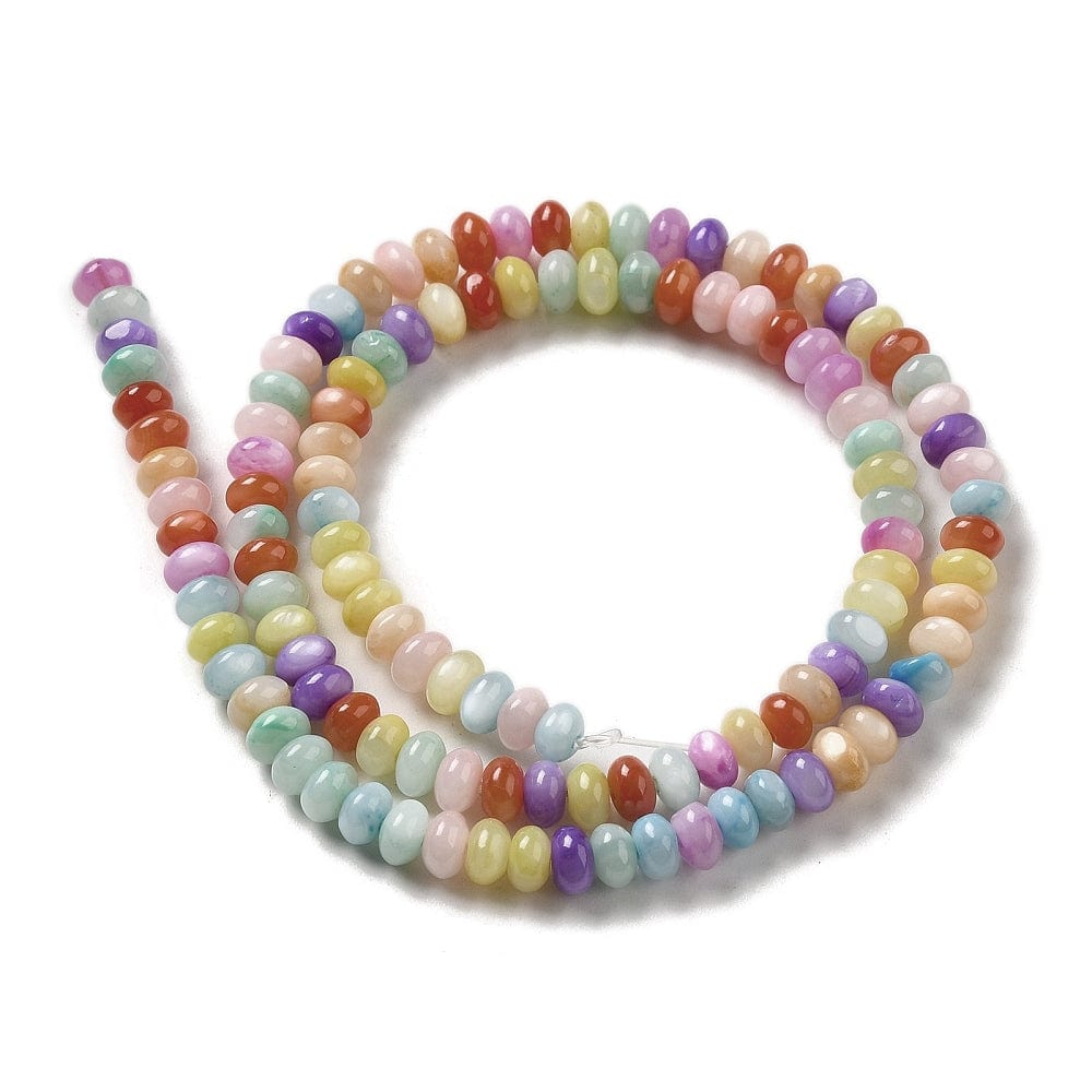 Shell Perler, Rondel, Farve Mix, 5x3mm - Uniq Perler - 112319