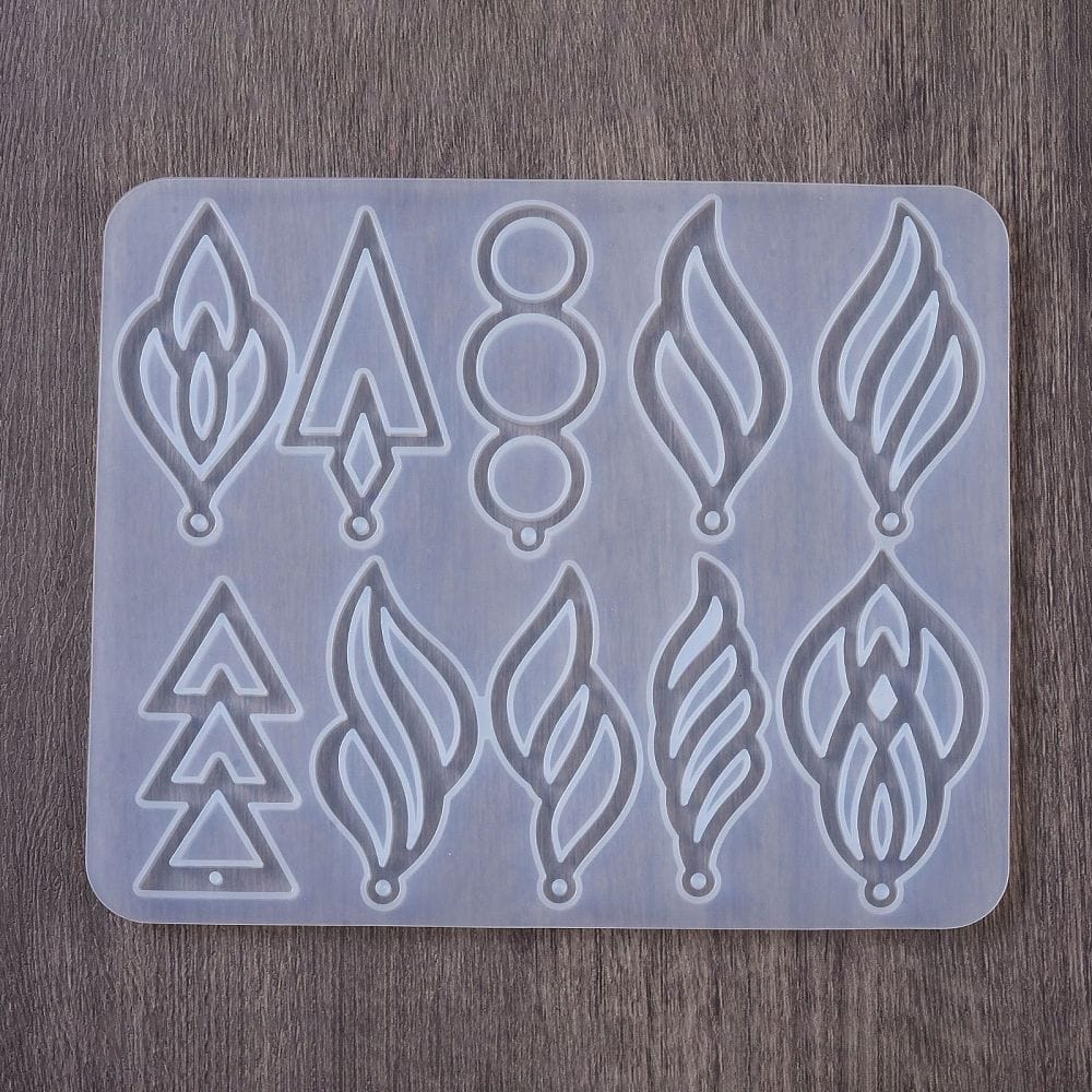 Silikone Form Til At Lav Fuldendte Vedhæng I Resin – DIY Støbeform - Uniq Perler - 112810