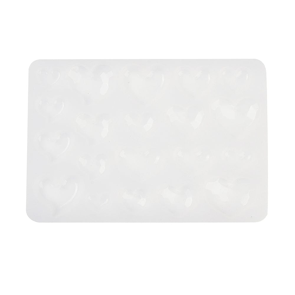 Silikone Form Til At Lave Hjerte Vedhæng – DIY Støbeform - Uniq Perler - 114470