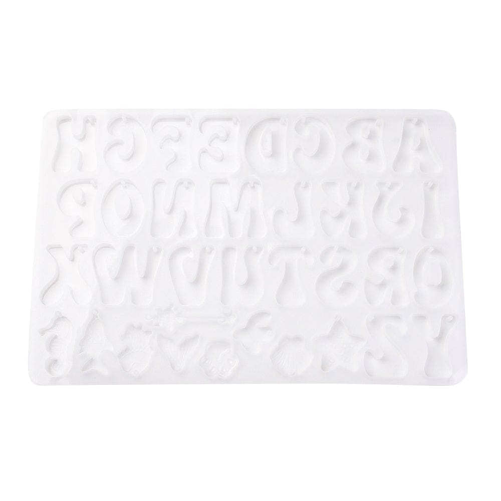 Silikone Form Til Støbning Af Bogstav Vedhæng – DIY Støbeform - Uniq Perler - 756841