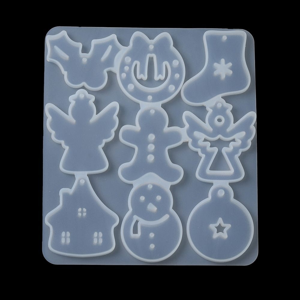 Silikone Forme Til Støbning Af Resin Julemotiver - Uniq Perler - 0001489257