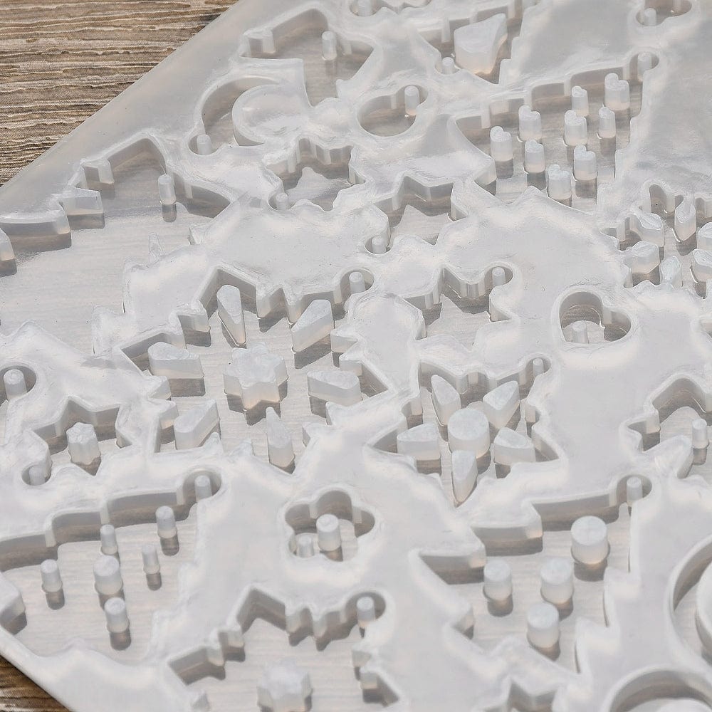 Silikoneform til Resin – Jul Motiver (129,5x120mm) - Uniq Perler - 116184