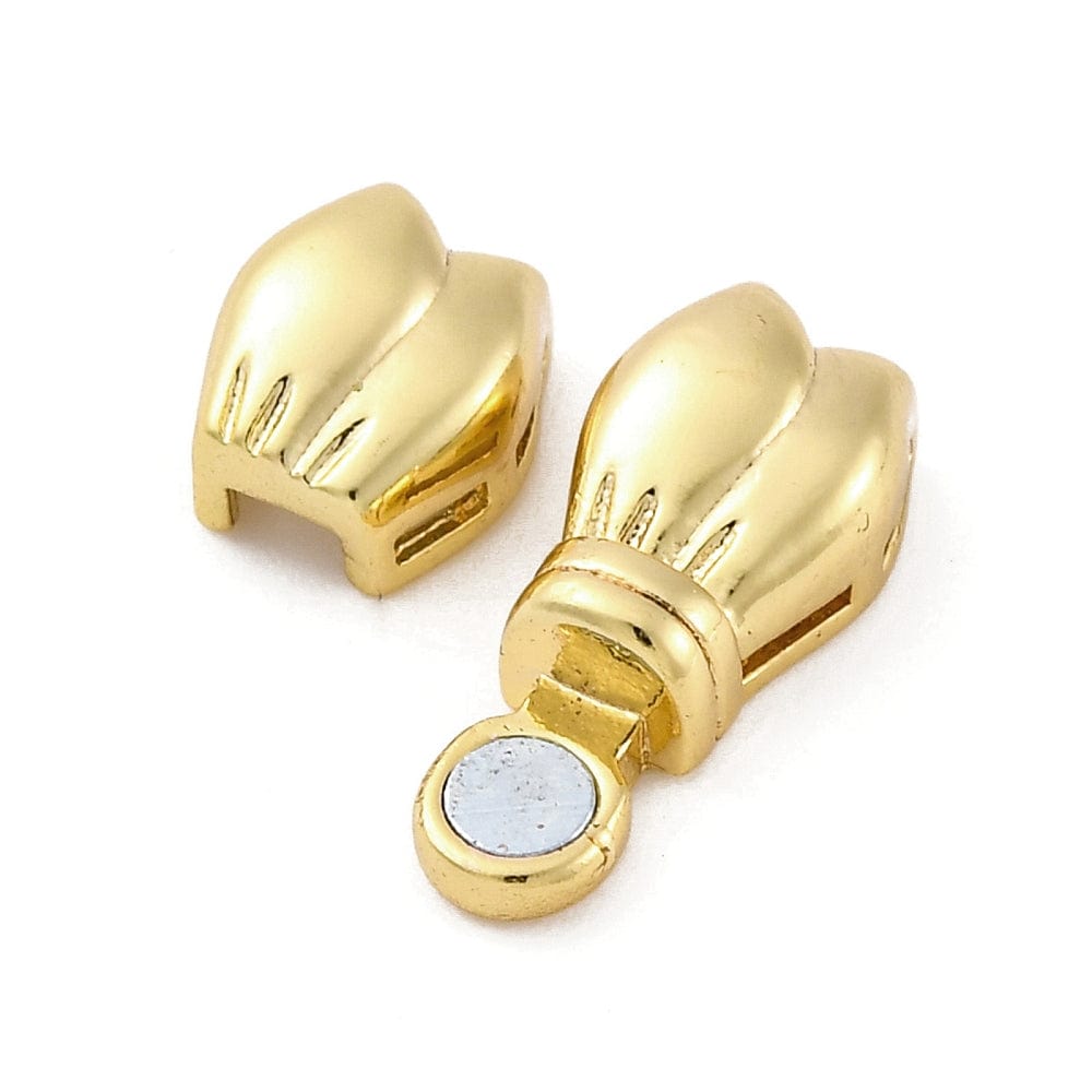 Sløjfe Magnet Lås – 18K Forgyldt (18mm) - Uniq Perler - 114763