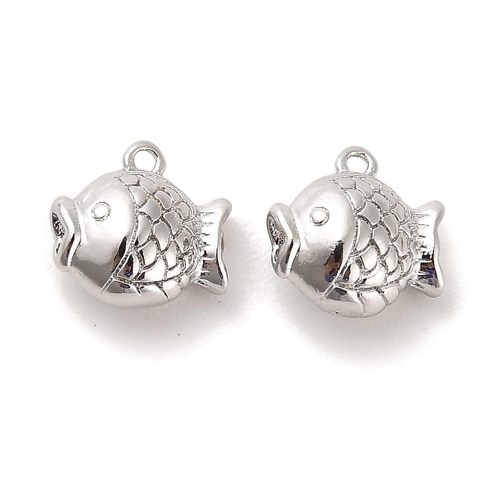 Smukt fisk med ujævn overflade, str.(9x10 mm) - Uniq Perler - 112792