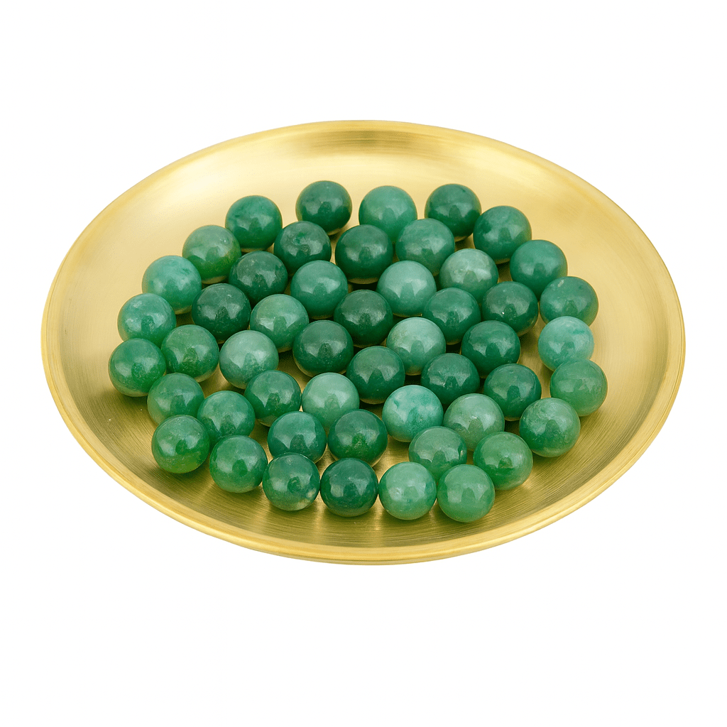 Smykkefad i Rustfrit Stål – Flad Rund, Forgyldt (142mm) - Uniq Perler - 116176