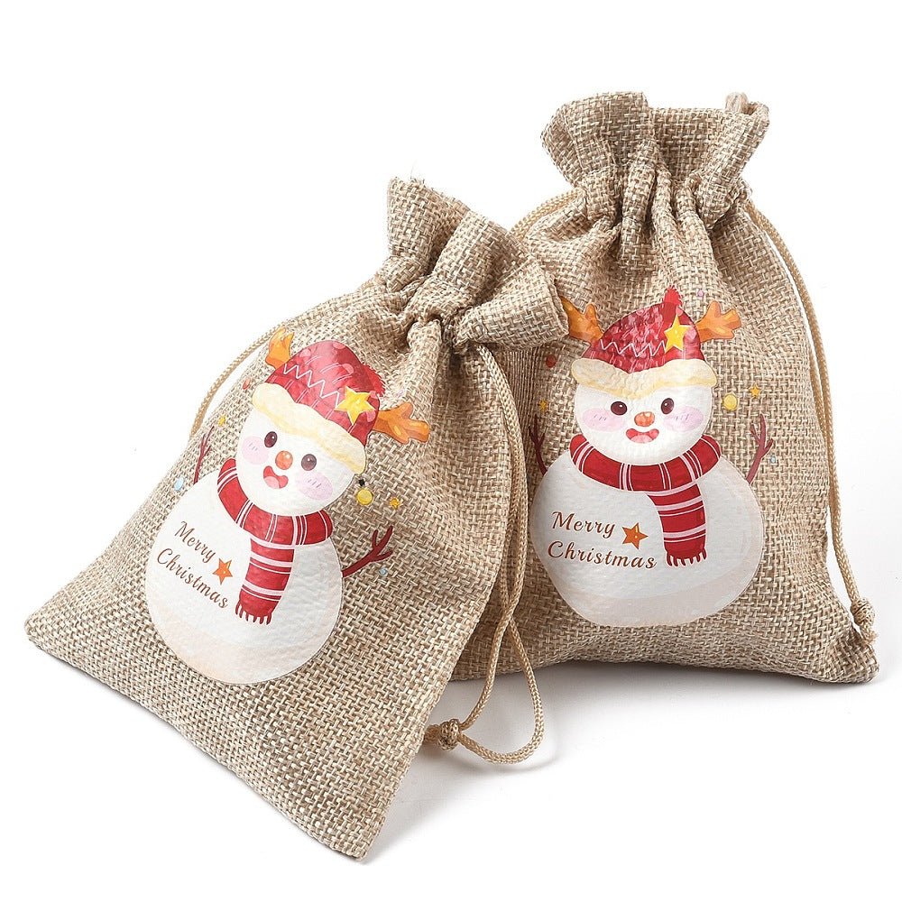 Smykkeposer Med Julemotiver – Jute (14x10cm) 15 stk. - Uniq Perler - 125720