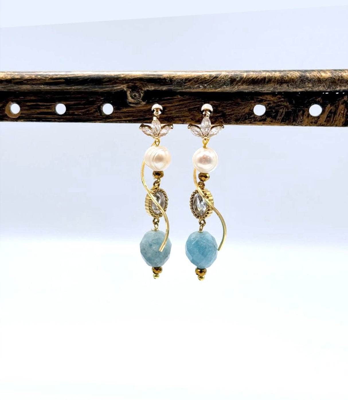 Snoet Vedhæng - Langtidsholdbar Forgyldt (37,5x7mm) 2 Stk - Uniq Perler - 116127