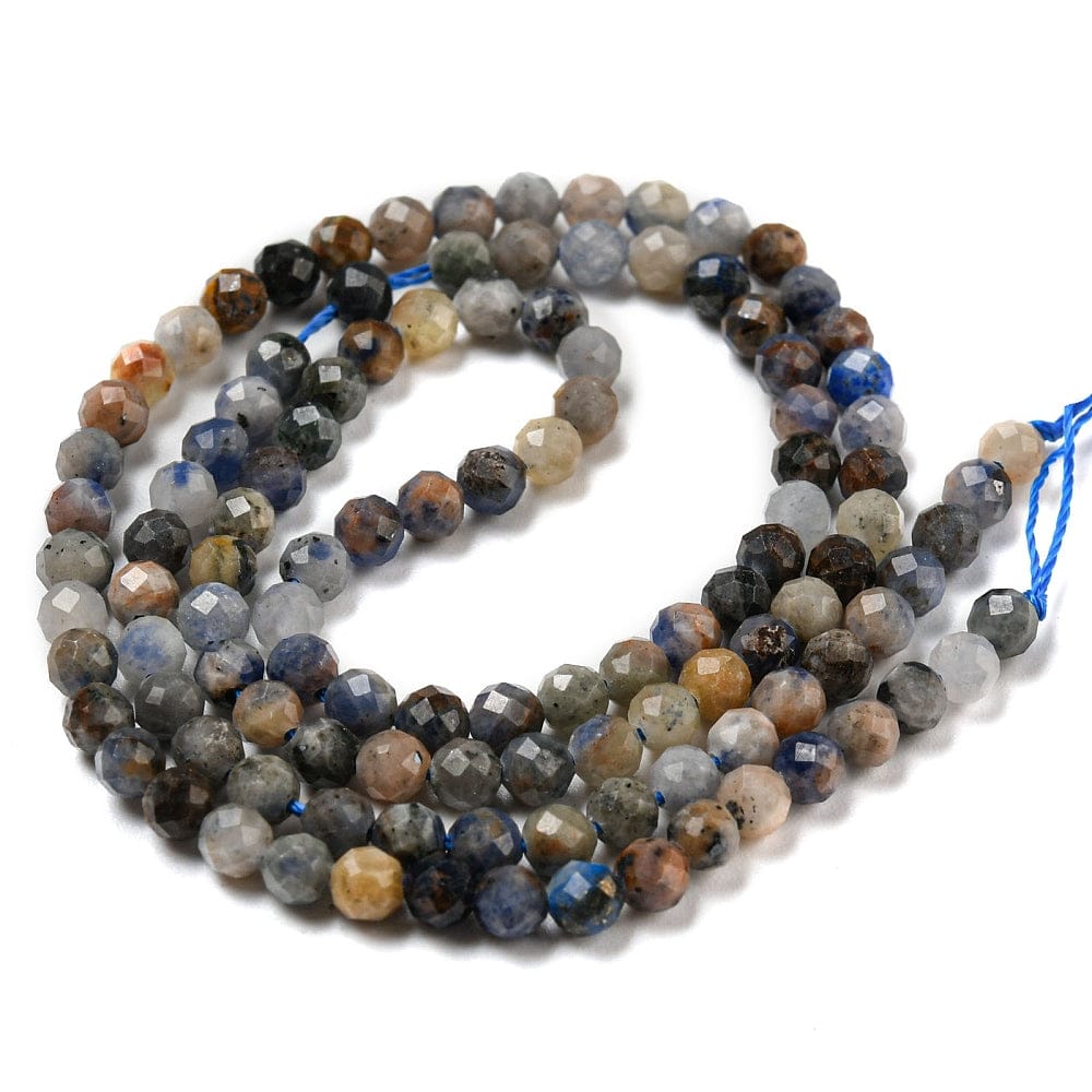 Sodalit – Flere Nuancer, Facetteret (3mm) - Uniq Perler - 113087