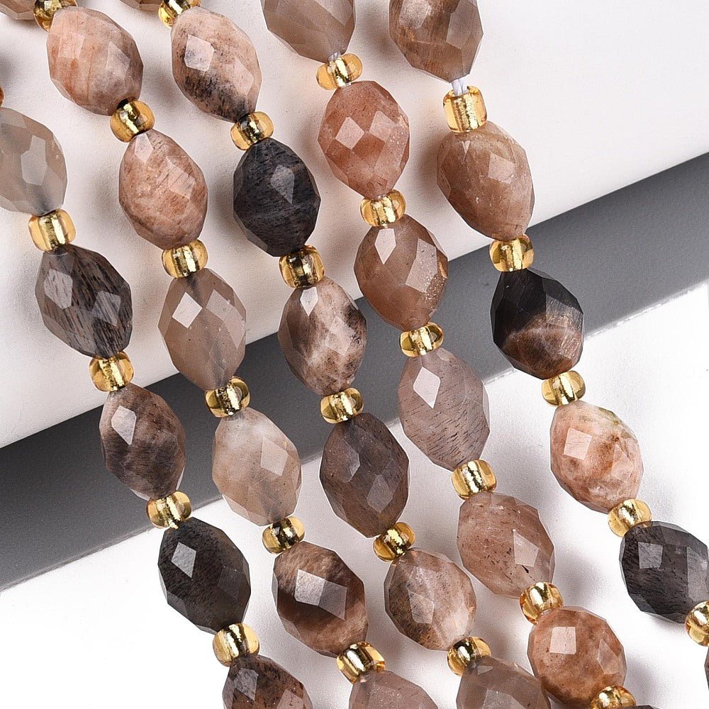 Solsten Perler – Facetterede Ovale (8~9x6~8mm) - Uniq Perler -