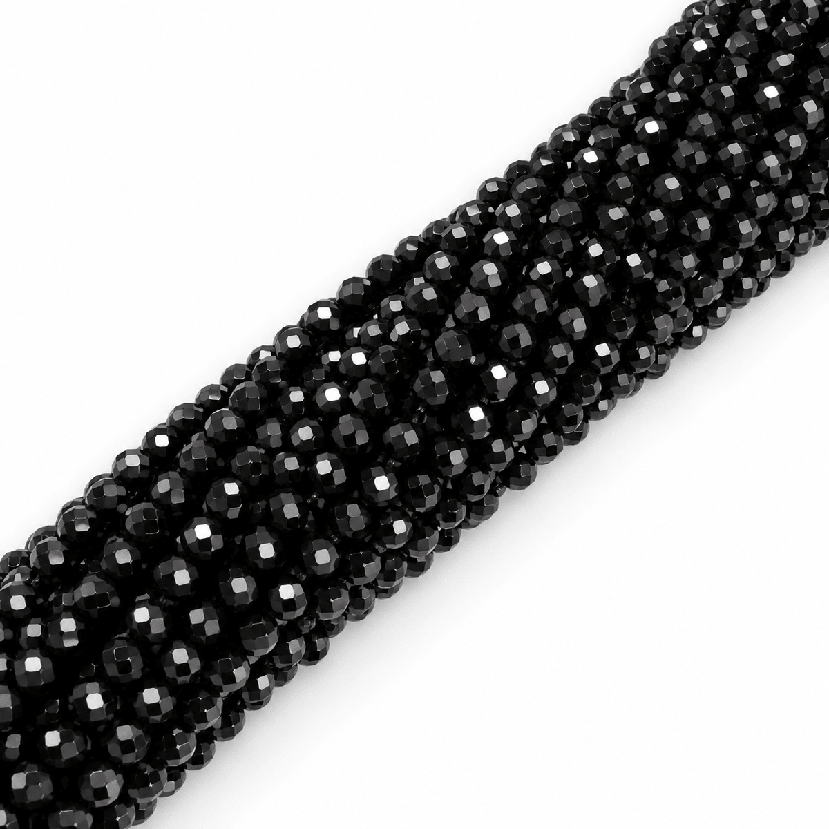 Spinel - Sort, Facetteret (3mm) - Uniq Perler - 5658411975