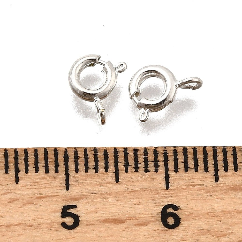 Springlås – Langtidsholdbar 925 Sterling Sølv Belagt Messing (5 x1,6mm) 6 stk. - Uniq Perler - 122141