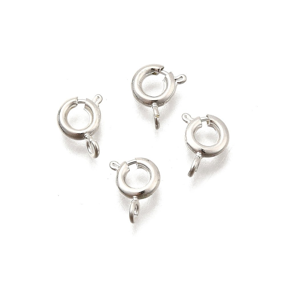 Springlås – Langtidsholdbar 925 Sterling Sølv Belagt Messing (5 x1,6mm) 6 stk. - Uniq Perler - 122141