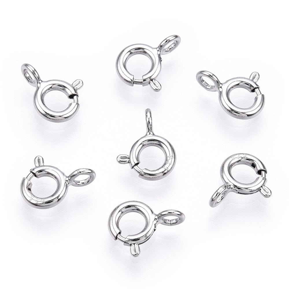 Springlås – Sterling Sølv 925 (9x5,5mm) - Uniq Perler - 111642