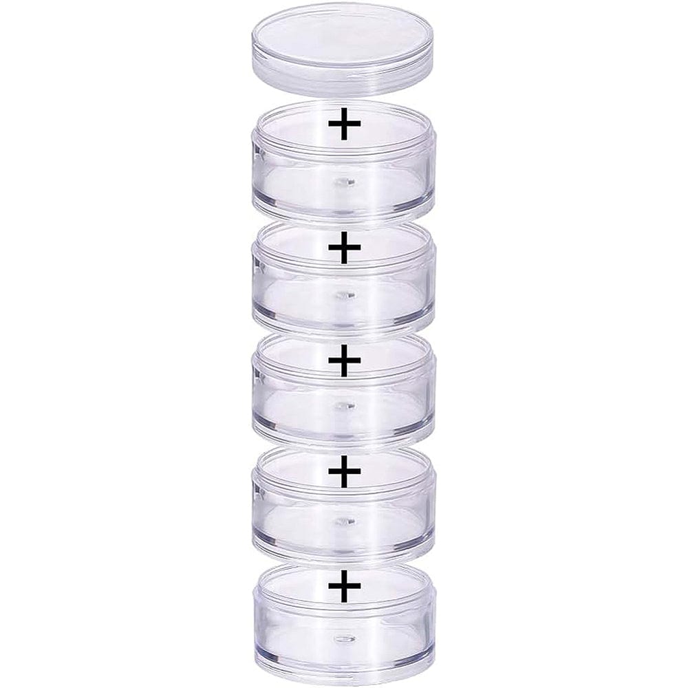 Stabelbar Opbevaringsbøtter – 5 Sæt I 4 Størrelser (20 Stk) - Uniq Perler - 113115