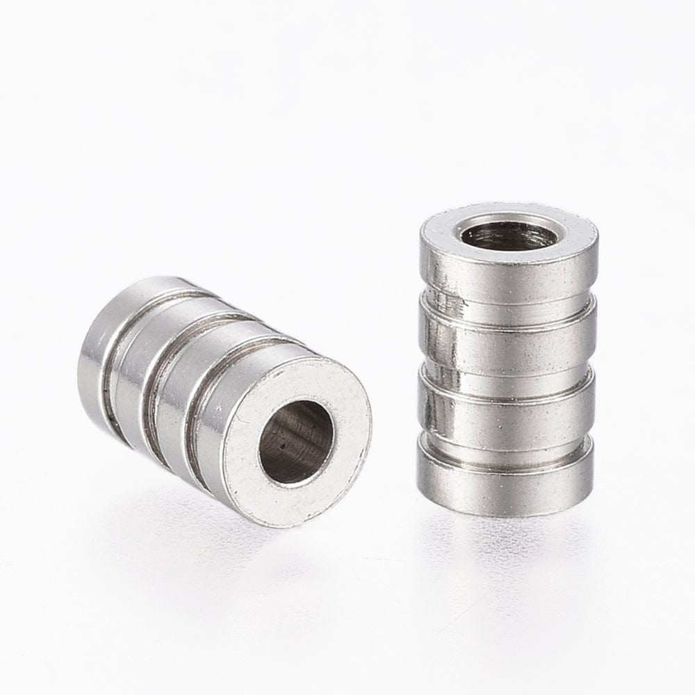 Stål Led/Perle Med Mønster, 9x6mm - Uniq Perler - 0000014766