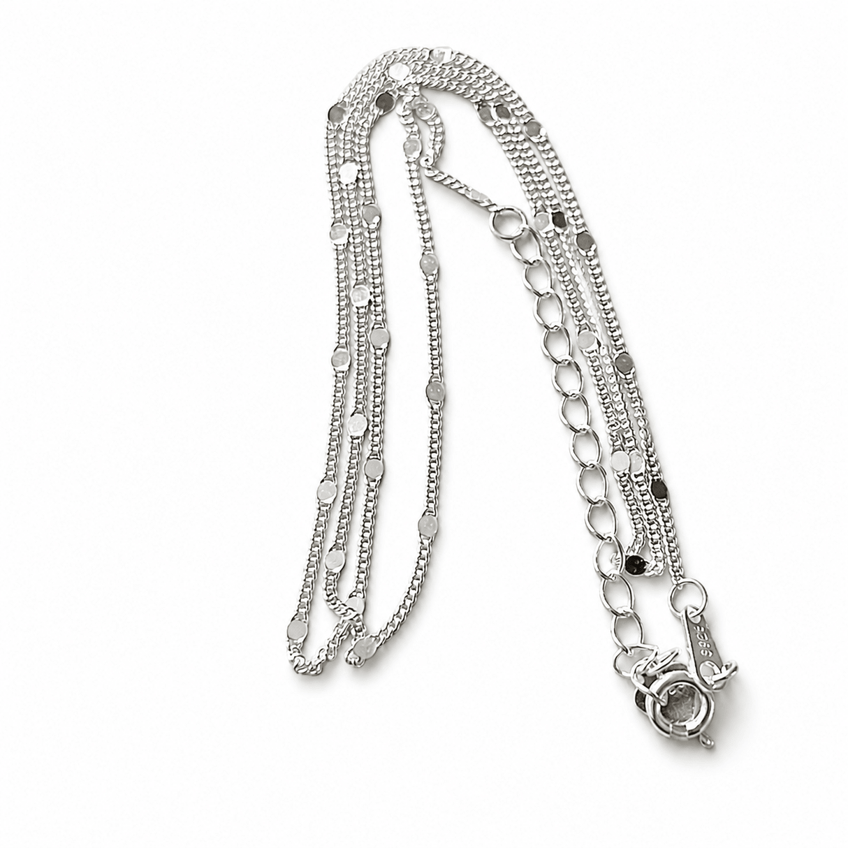 Sterling Sølv 925 Halskæde – 45cm - Uniq Perler - 0000013915
