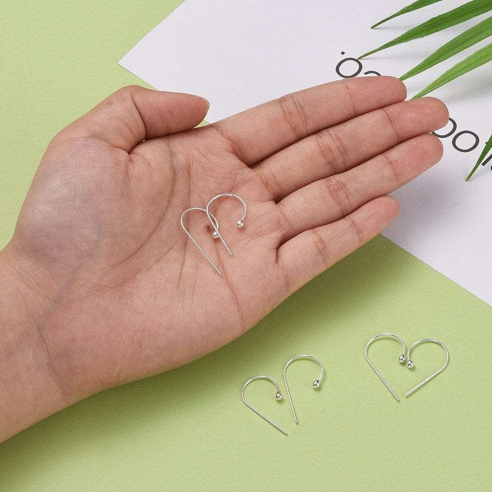 Sterling Sølv 925 Creoler, (22x13,5mm) - Uniq Perler - 111648