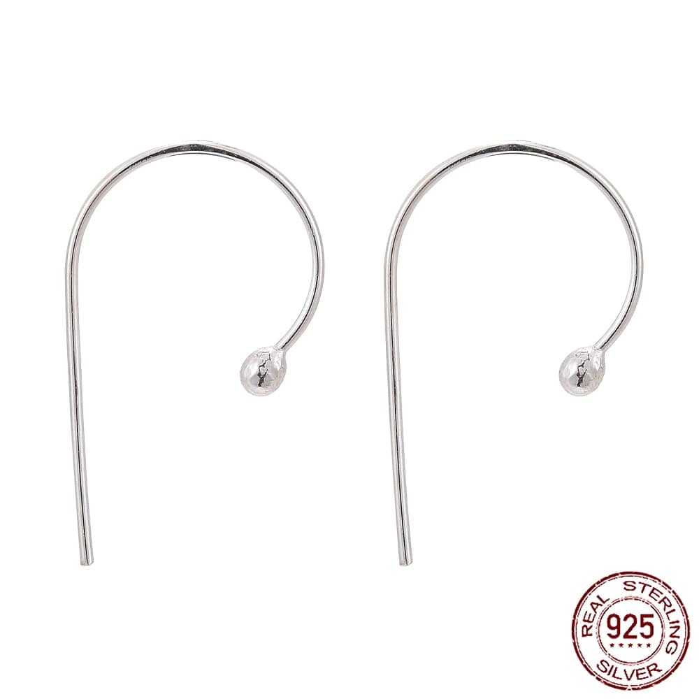 Sterling Sølv 925 Creoler, (22x13,5mm) - Uniq Perler - 111648