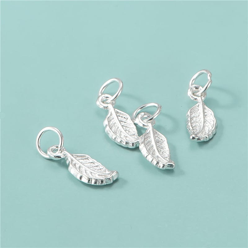 Sterling Sølv 925 Fjer Vedhæng, 31~36mm - Uniq Perler - 2748539