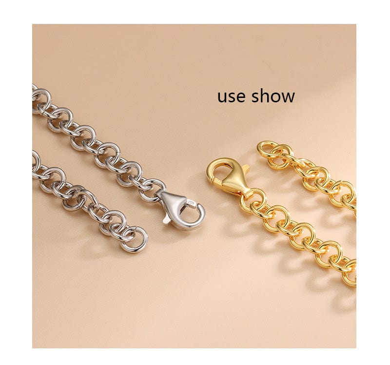 Sterling Sølv 925 Karabin Lås, Forgyldt, 9mm - Uniq Perler - 0001489340