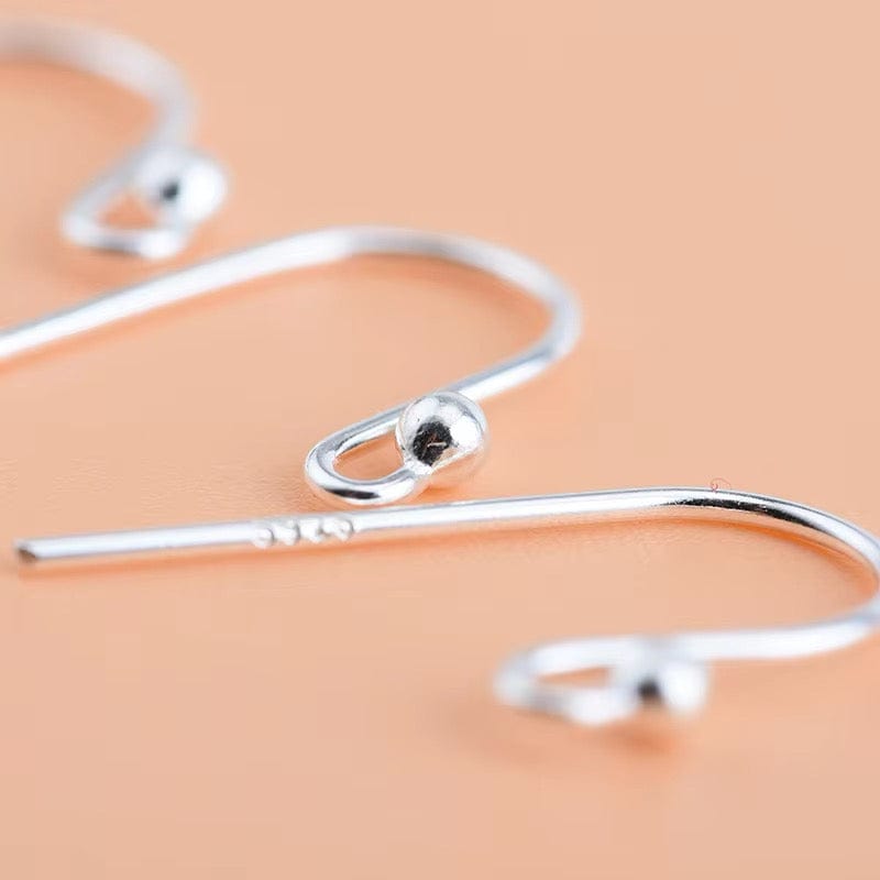 Sterling Sølv 925 Ørekroge, (19mm) - Uniq Perler - 989348