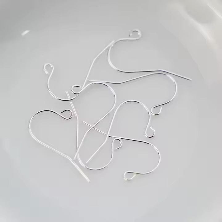 Sterling Sølv 925 Ørekroge, 19x13,5mm - Uniq Perler - 58742