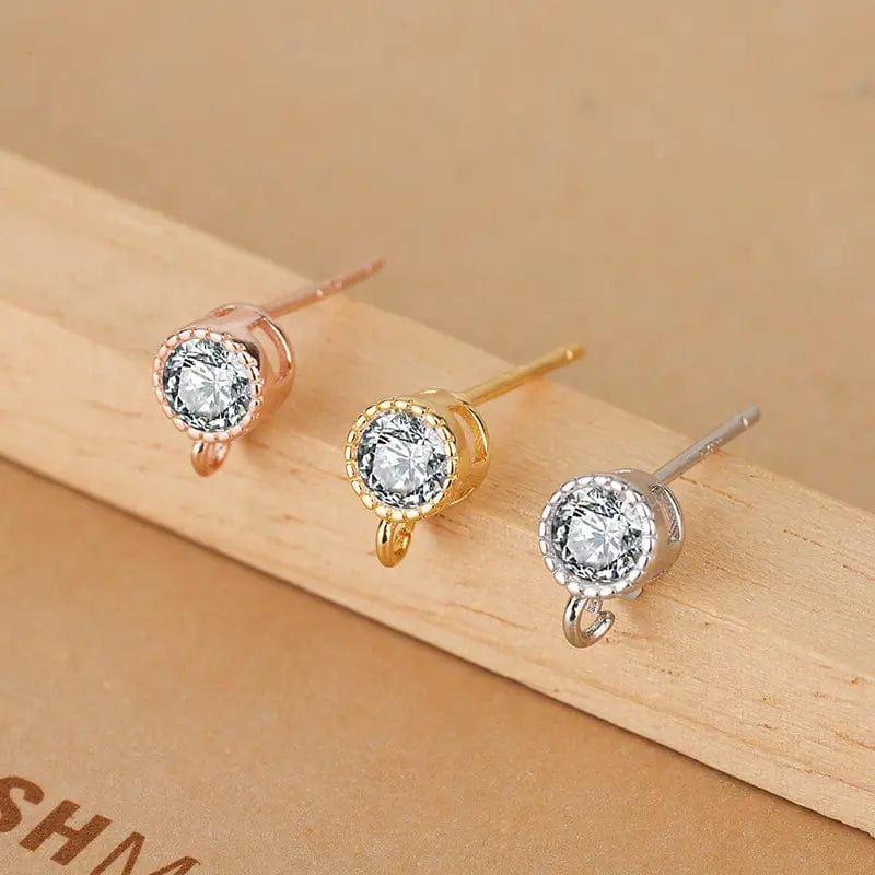 Sterling Sølv 925 Ørestikkere Med Zirkonia Sten, (11mm) - Uniq Perler - 489395