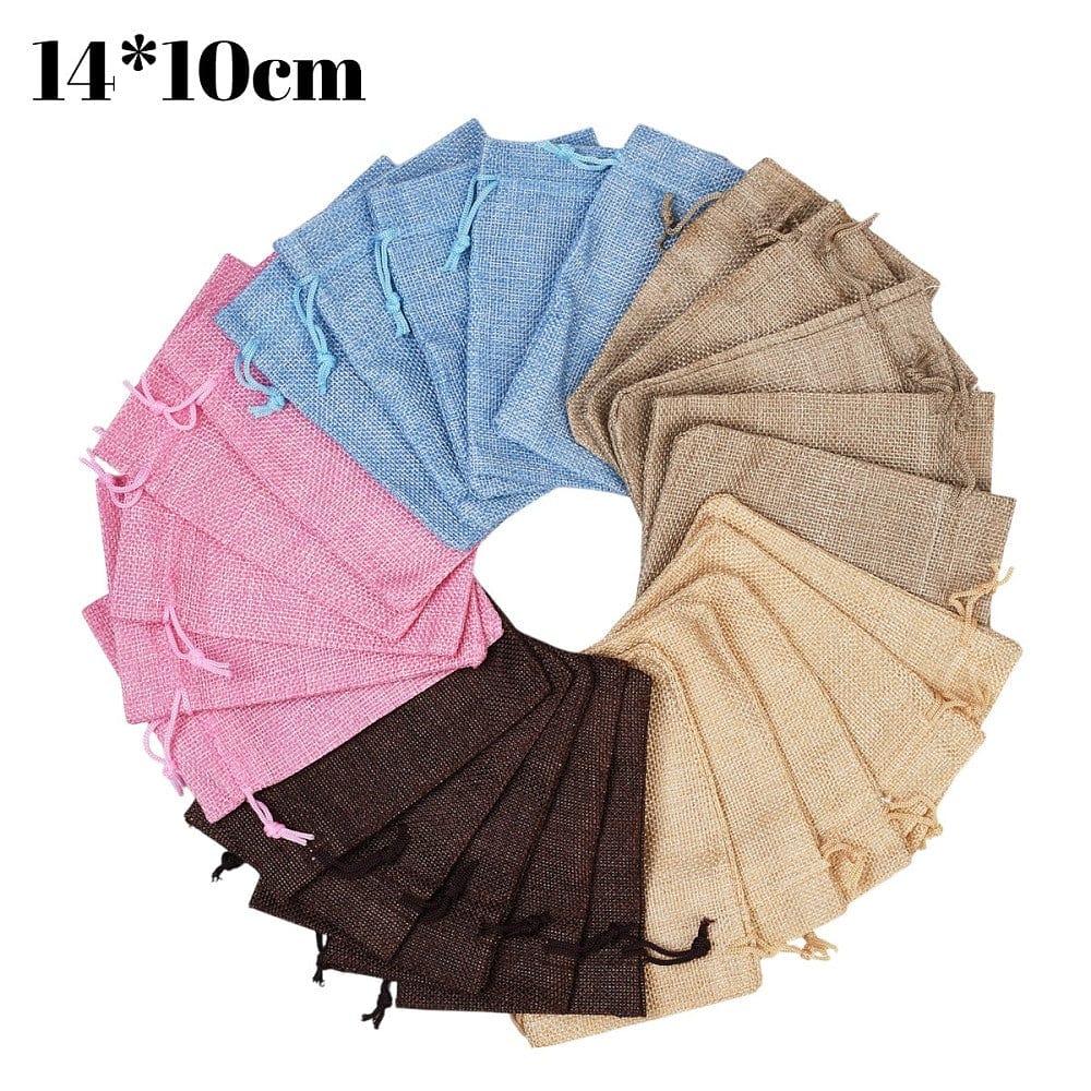 Stofposer med Snøreluk – Farve Mix (14x10cm) 30 stk - Uniq Perler -