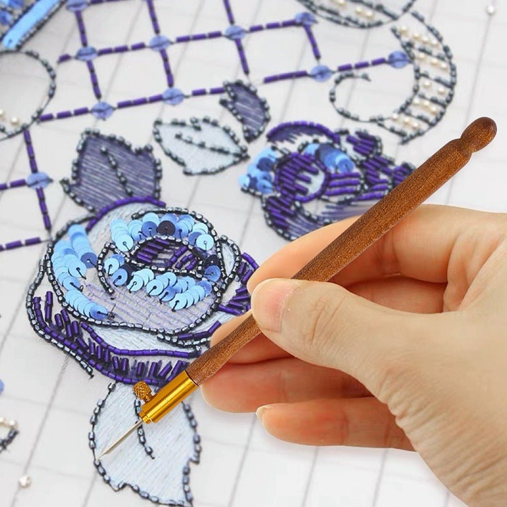 Tambour Heklenål – Tre med stålnål (122x12x6mm)